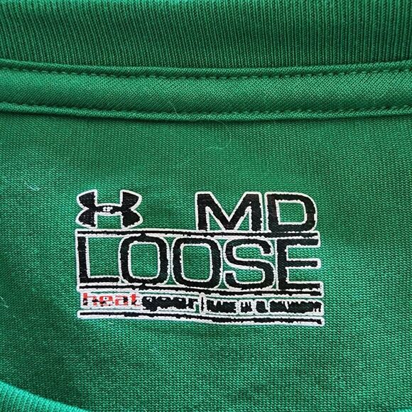 Under Armour Loose green Fighting Irish Notre Dame short‎ sleeve shirt size M - Picture 4 of 6